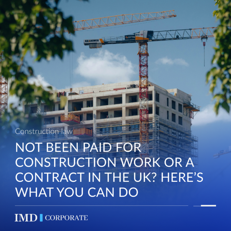 Not Been Paid for Construction Work or a Contract in the UK? Here’s What You Can Do 