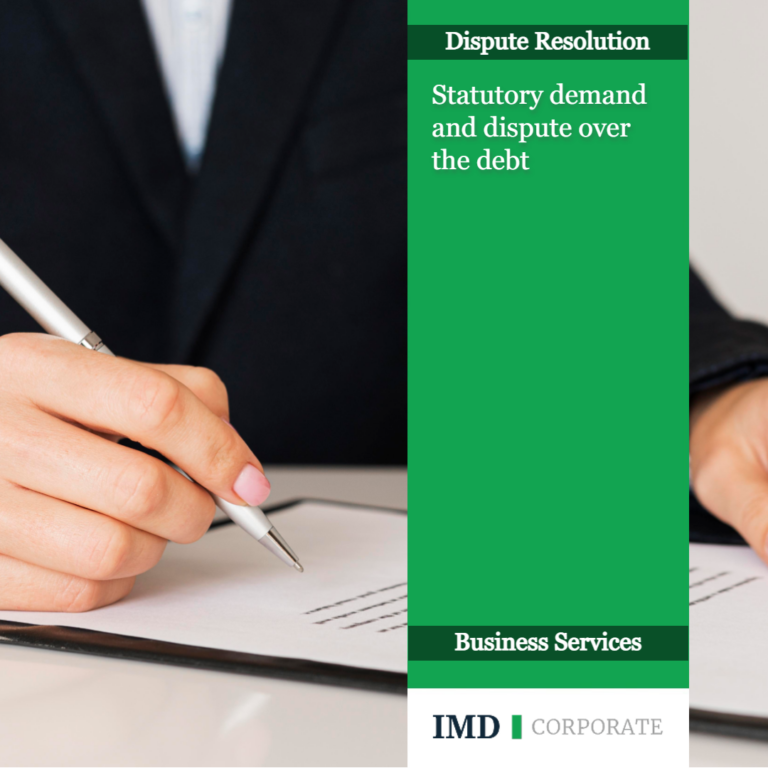 dispute over the debt